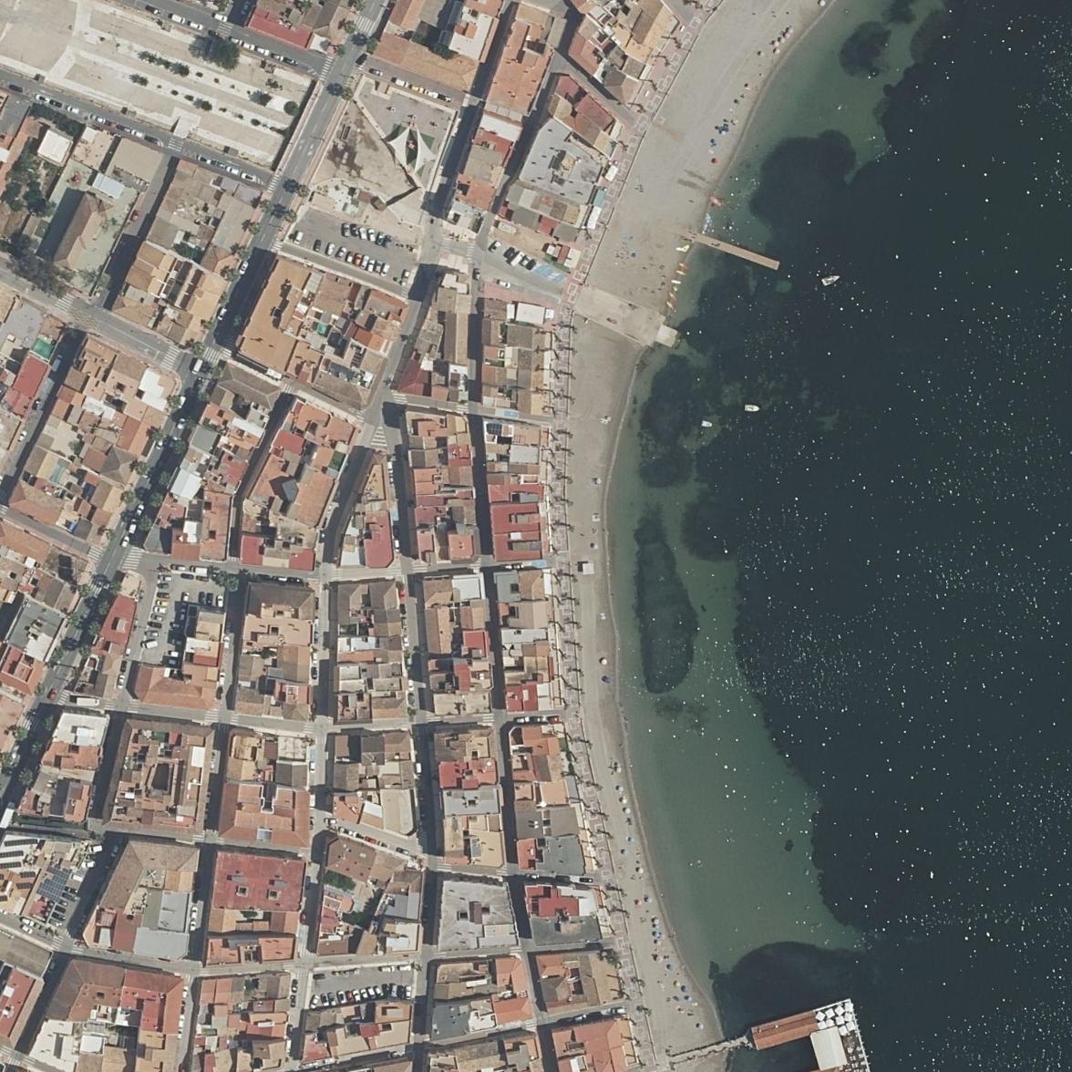 Aerial map of Playa de Manzanares