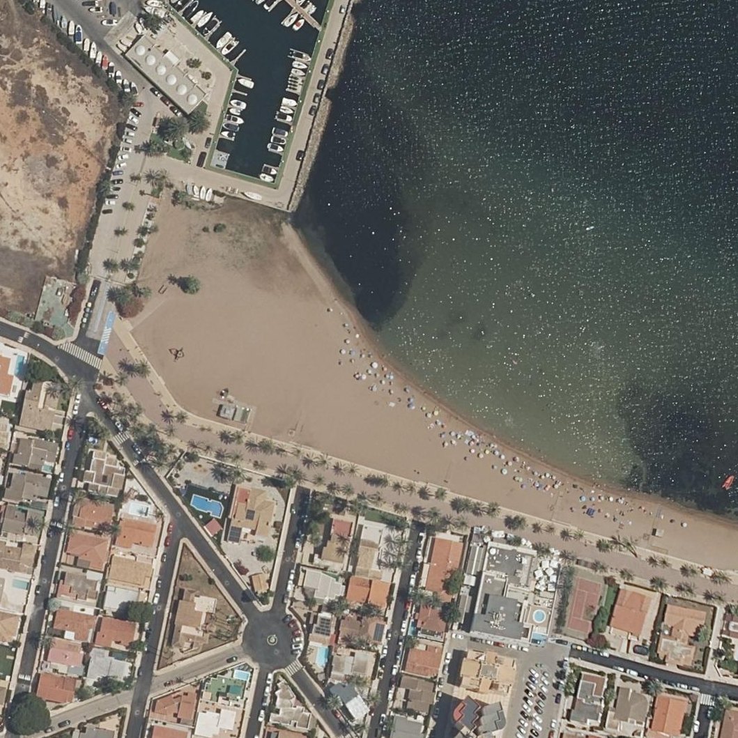 Aerial map of Playa de Mar de Cristal