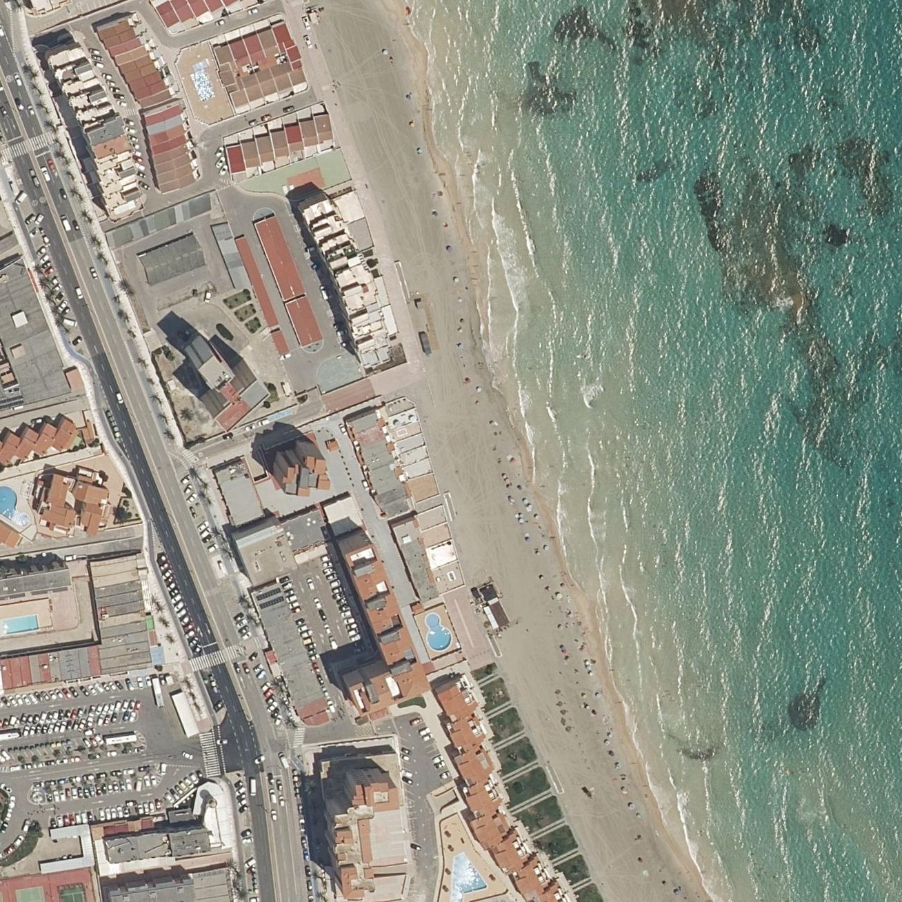 Aerial map of Playa de Marchamalo
