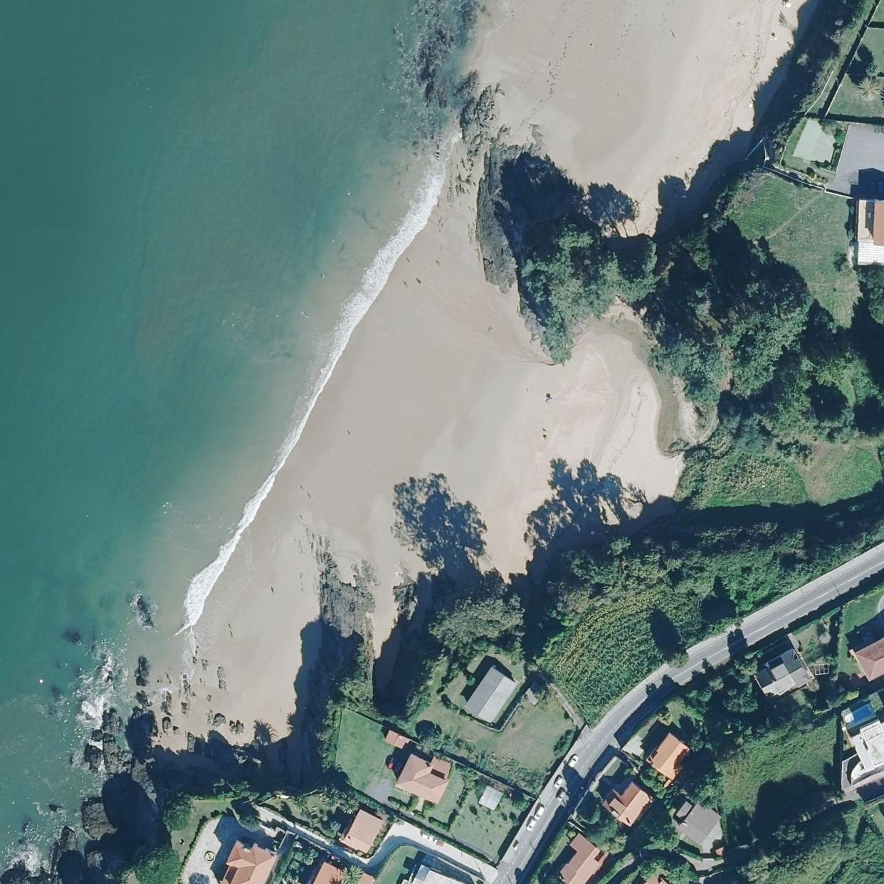 Aerial map of Playa de Marín