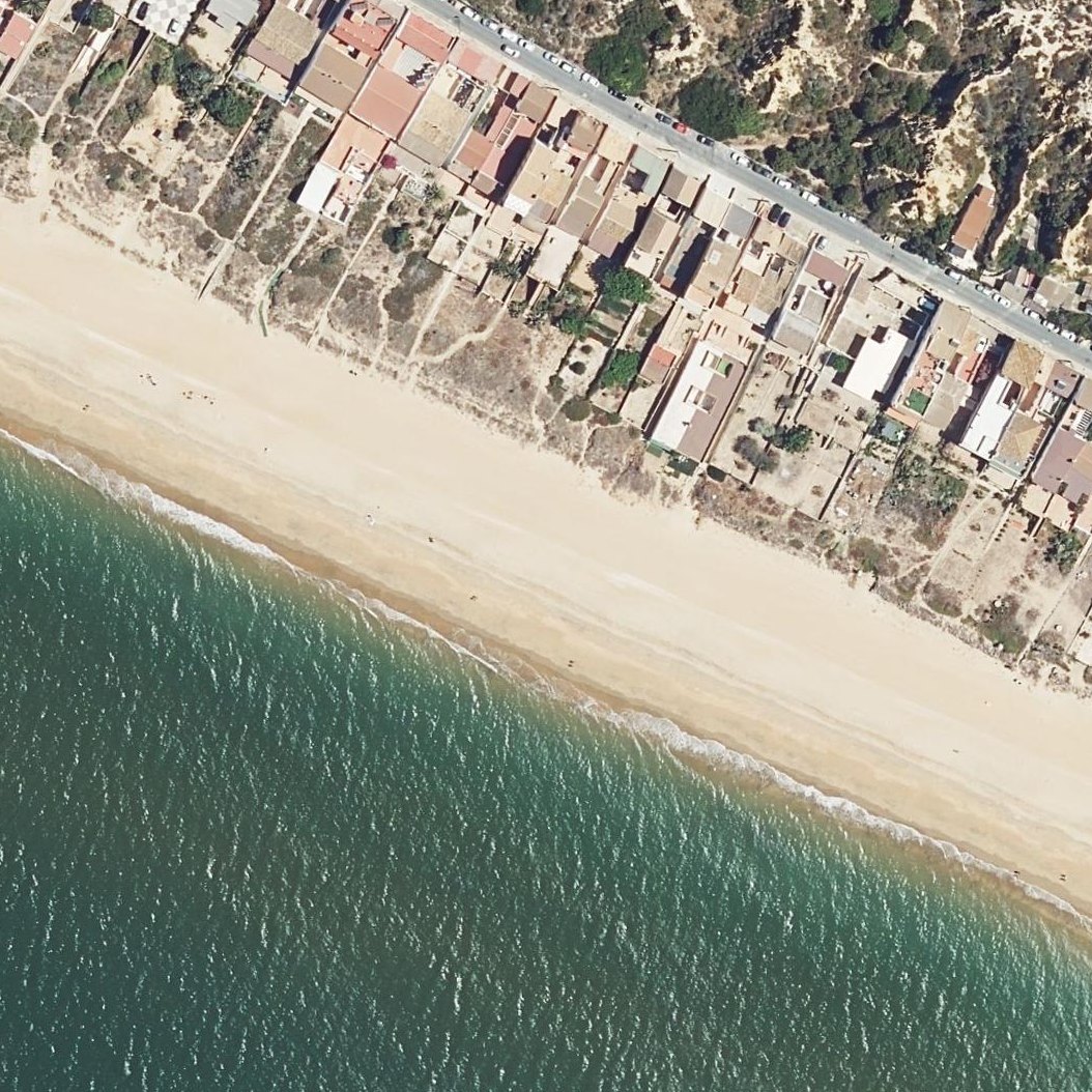 Aerial map of Playa de Mazagón