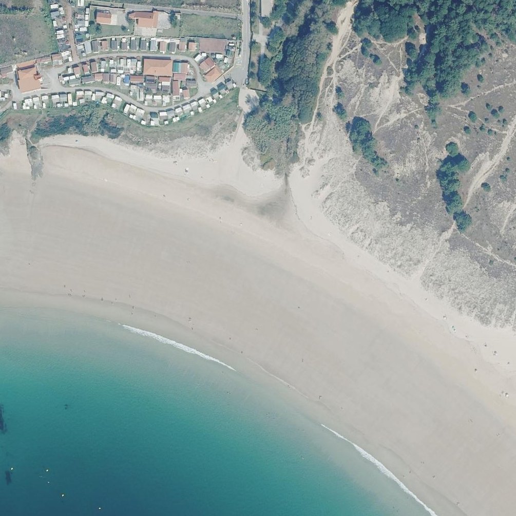 Aerial map of Playa de Montalvo