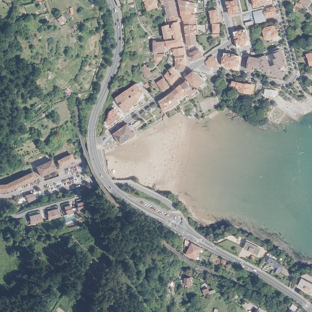 Aerial map of Playa de Mundaka