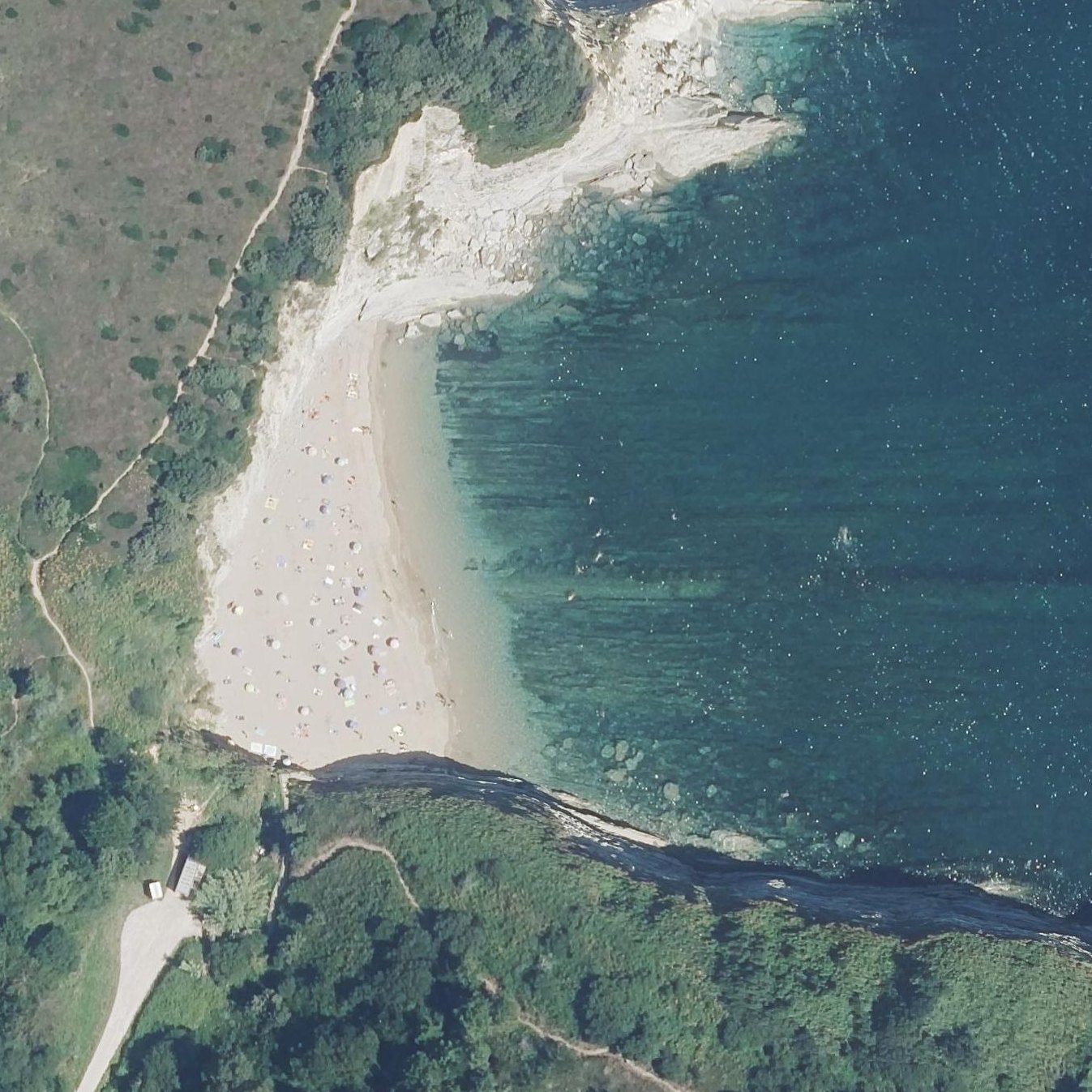 Aerial map of Playa De Muriola