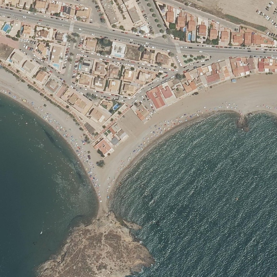 Aerial map of Playa de Nares