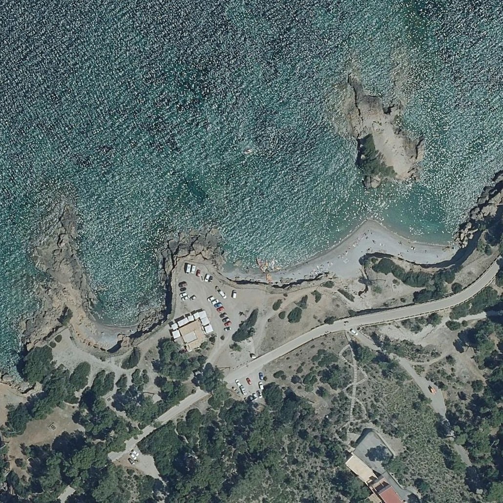 Aerial map of Playa de Olia
