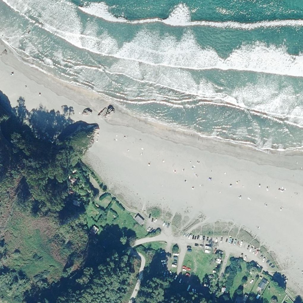 Aerial map of Playa de Otur