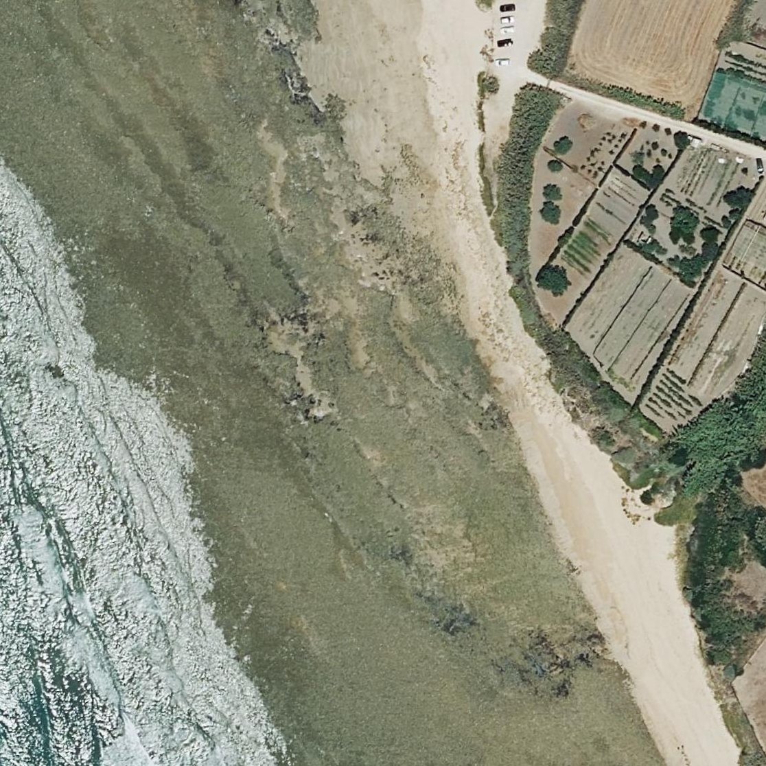 Aerial map of Playa de Peginas