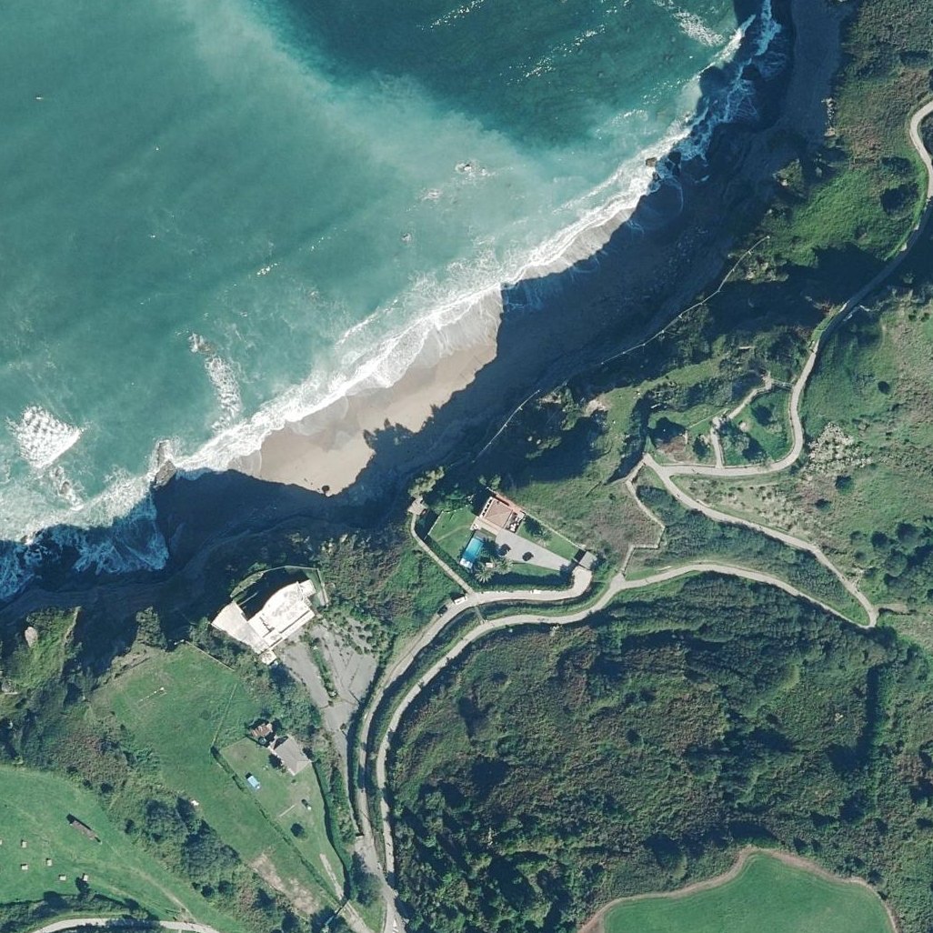 Aerial map of Playa de Peñarrubia
