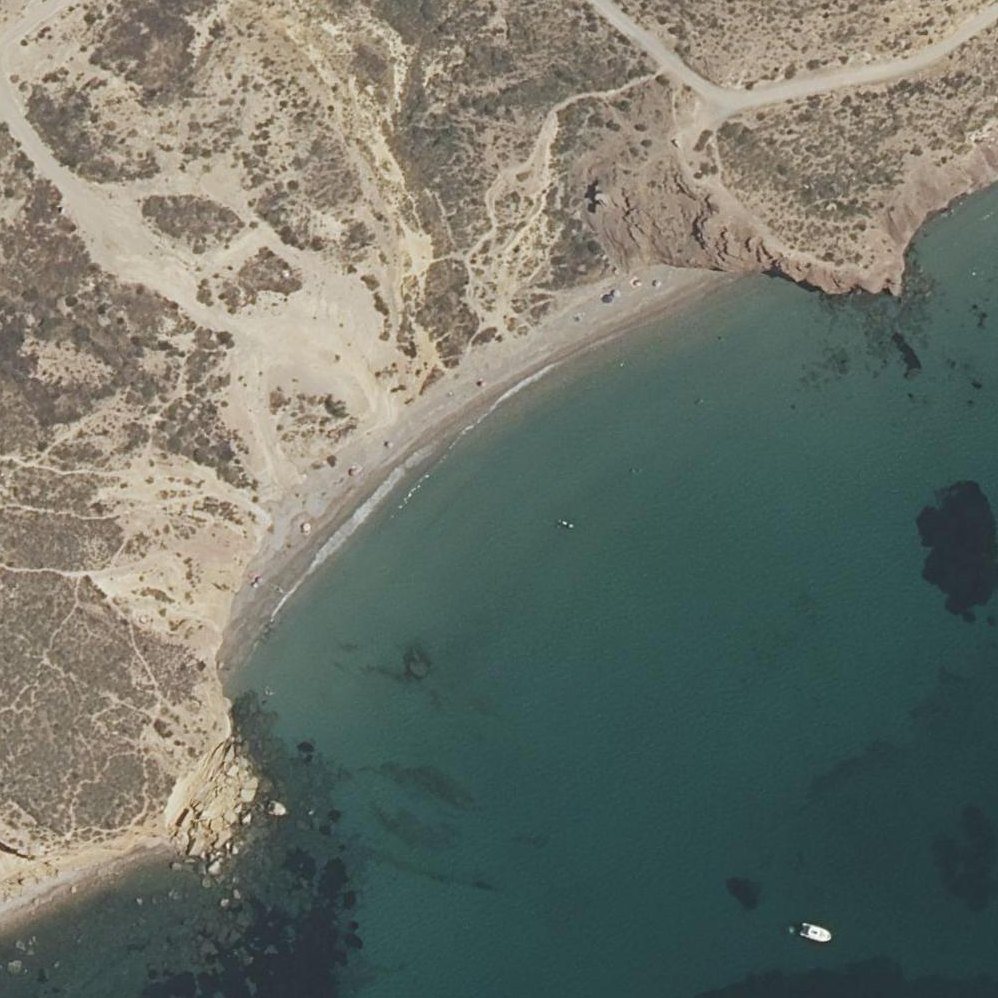 Aerial map of Playa de Piedra Mala