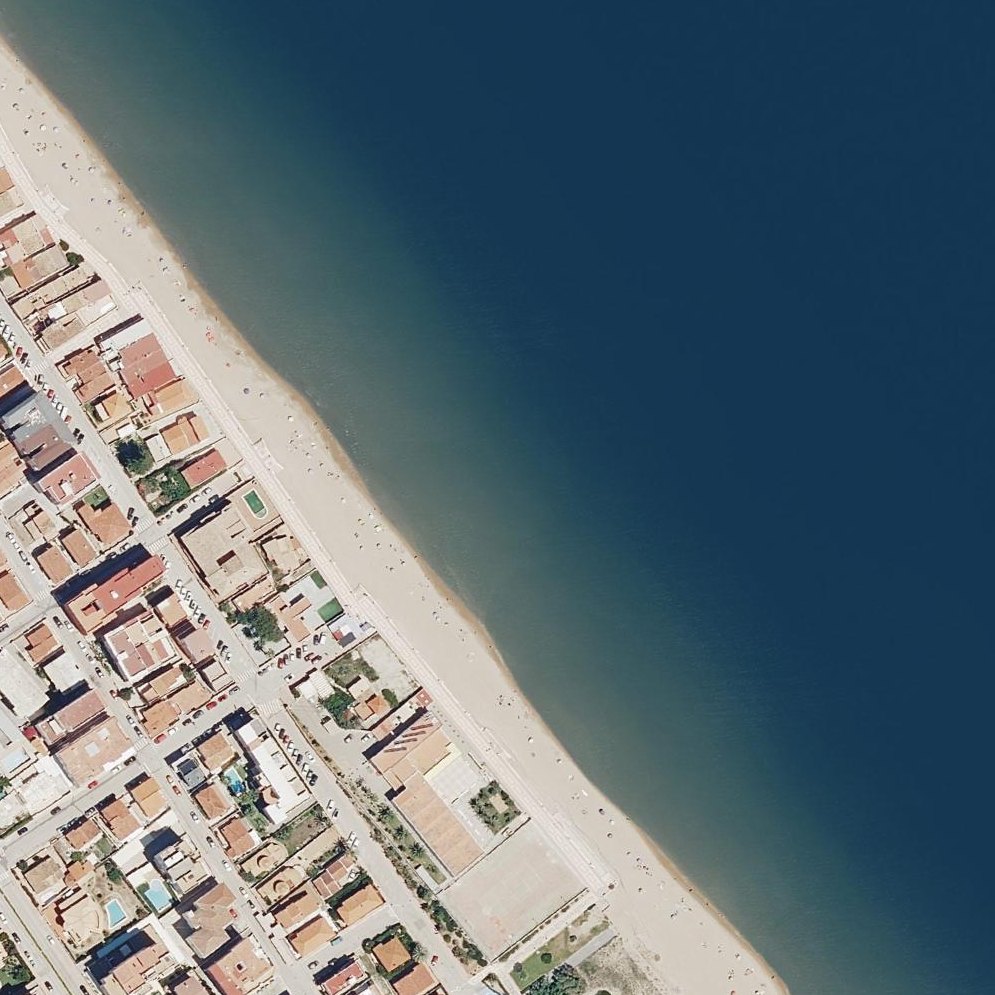 Aerial map of Playa De Piles