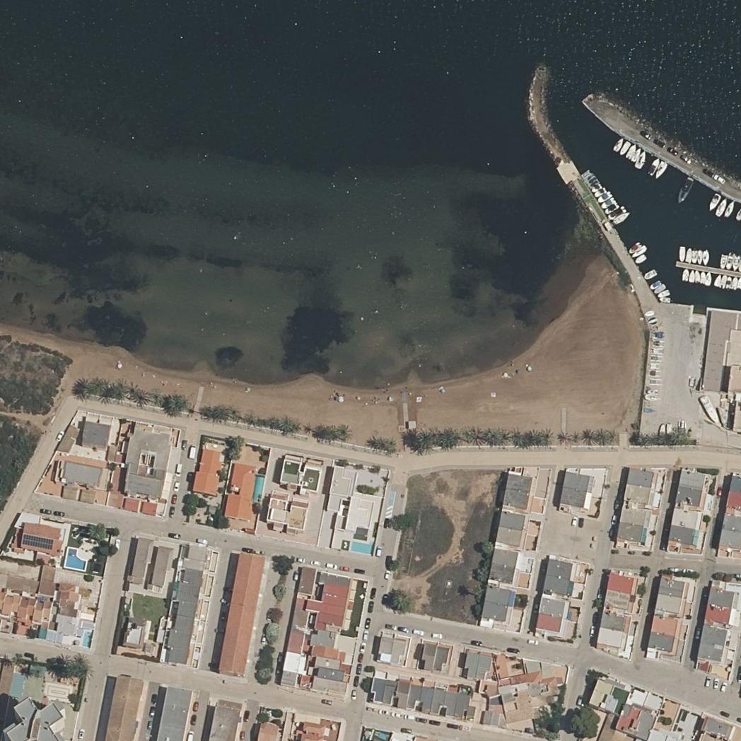 Aerial map of Playa de Poniente de Islas Menores