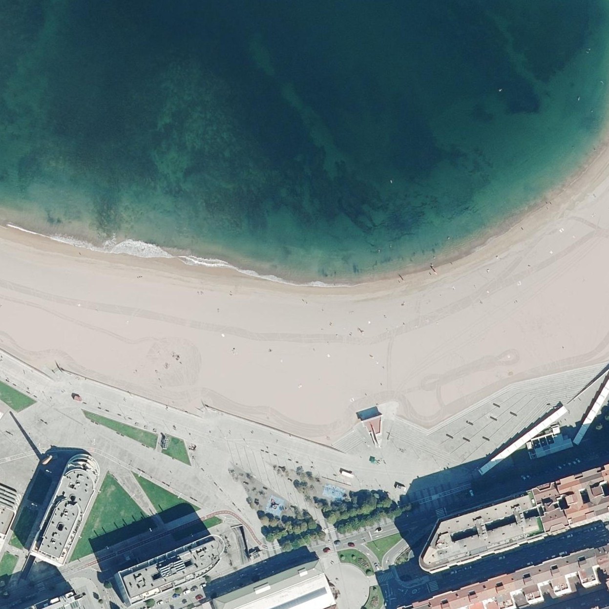 Aerial map of Playa de Poniente
