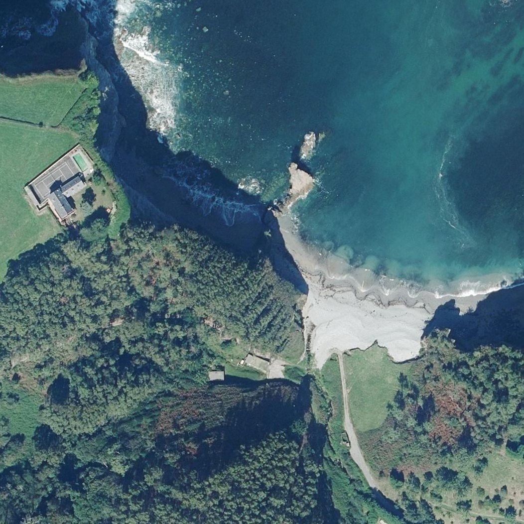 Aerial map of Playa de Portizuelo