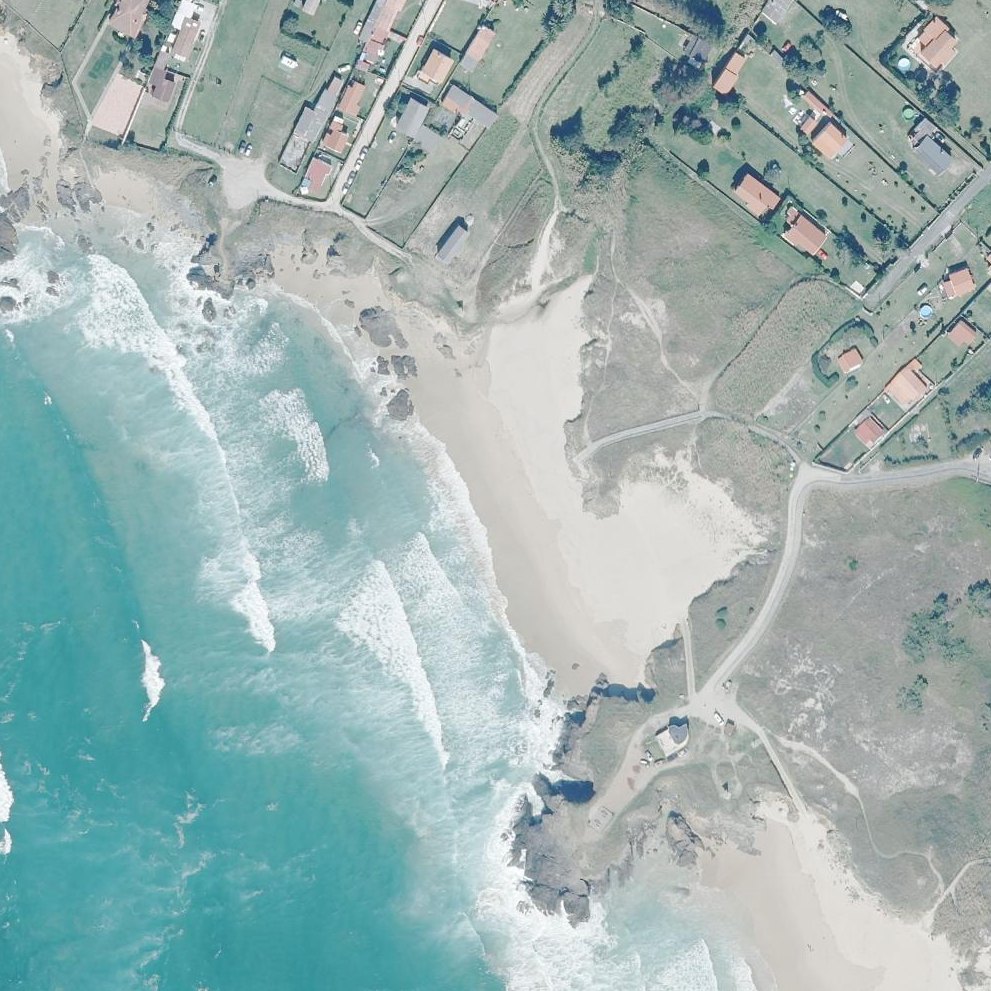 Aerial map of Playa de Praisal / Vilar Grande