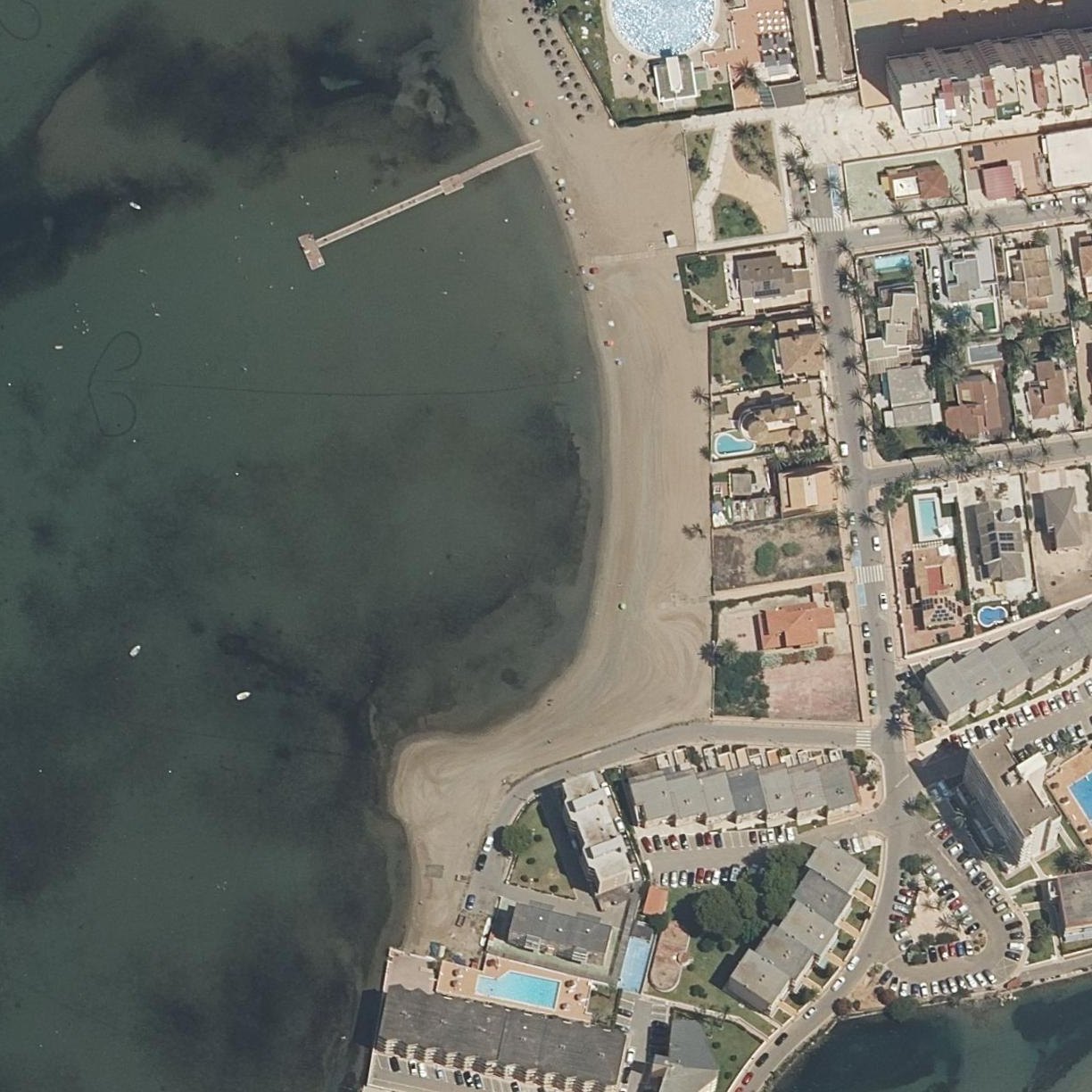 Aerial map of Playa de Puerto Bello