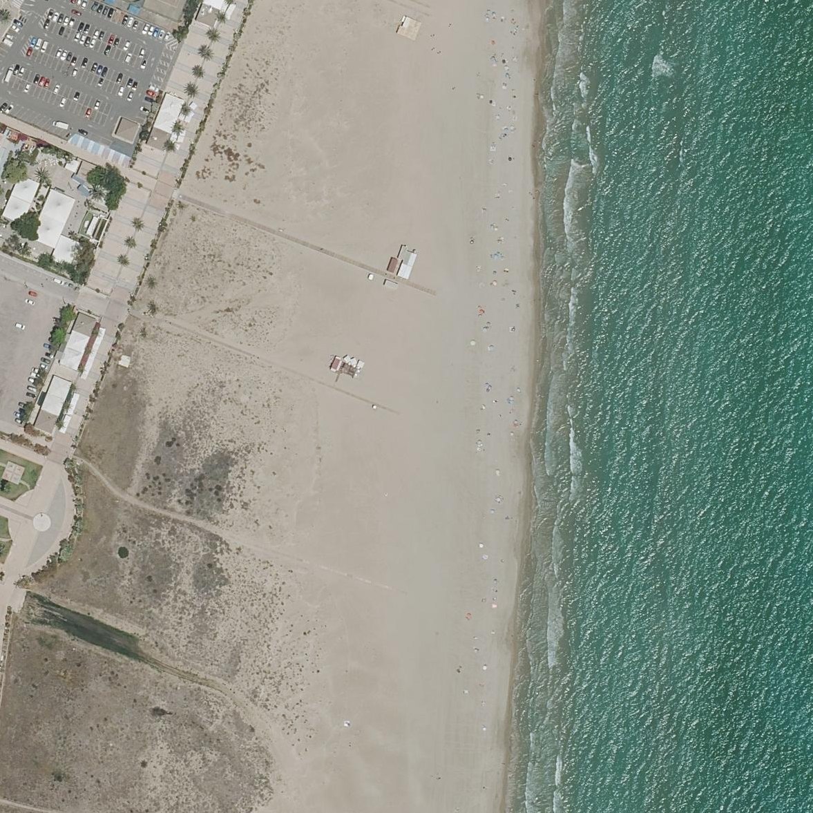 Aerial map of Playa de Puerto de Sagunto