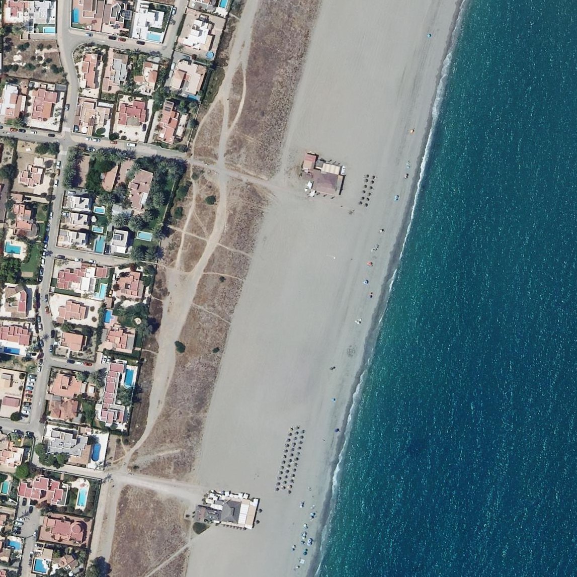 Aerial map of Playa de Puerto del Rey