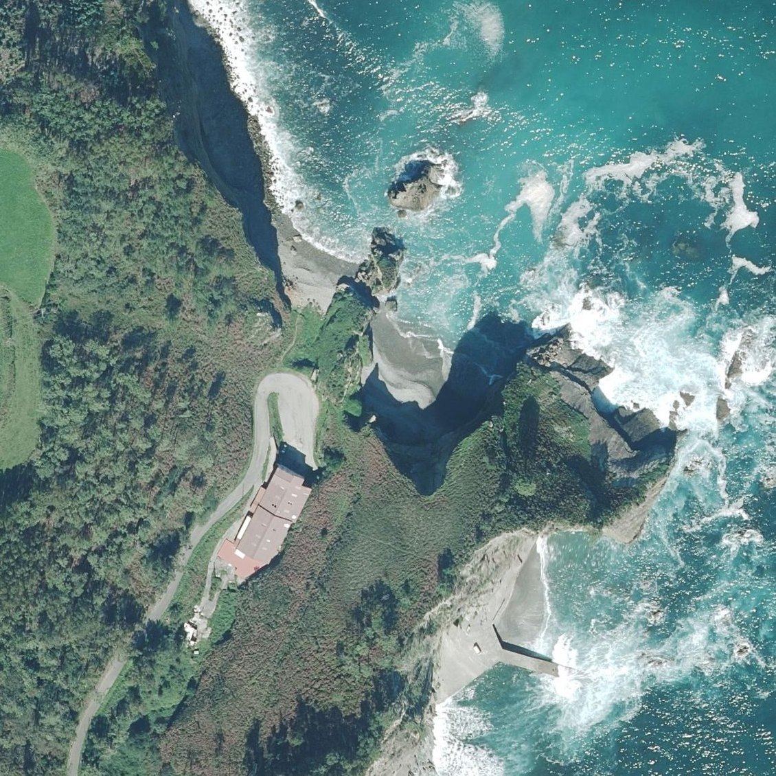 Aerial map of Playa de Puertochico