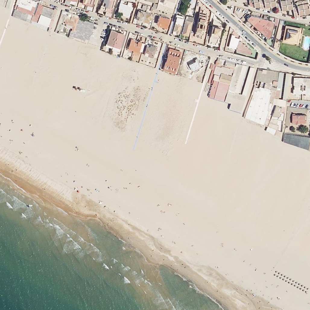Aerial map of Playa de Punta Umbría