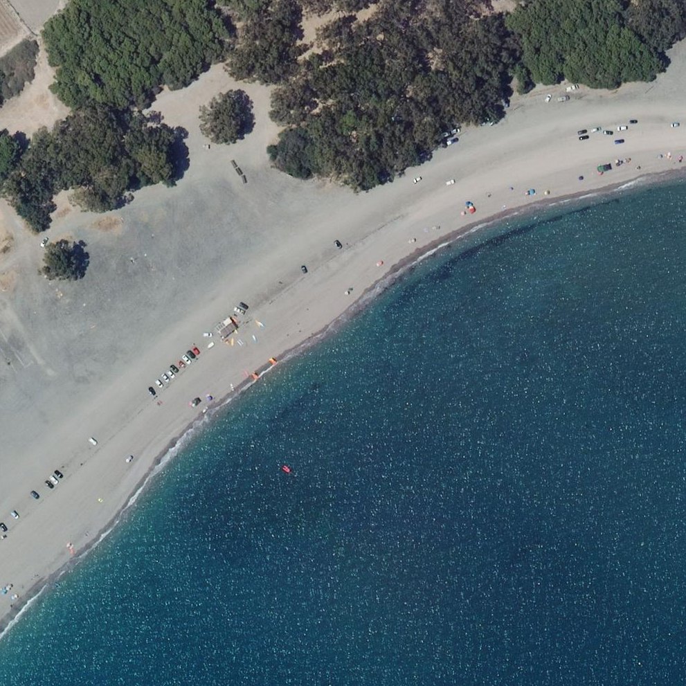 Aerial map of Playa de Quitapellejos
