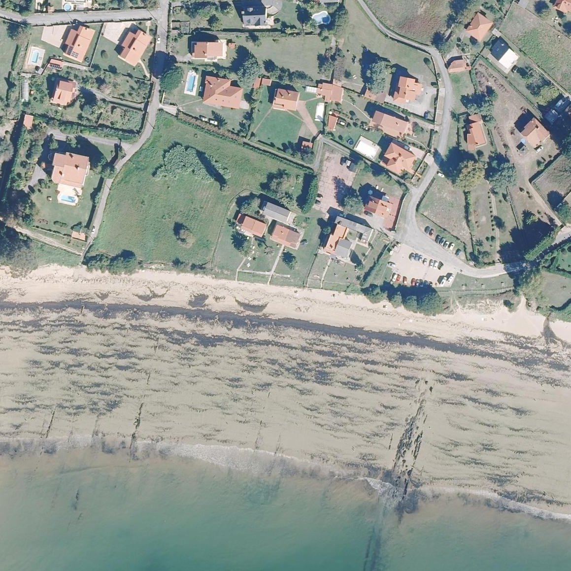 Aerial map of Playa de Raso