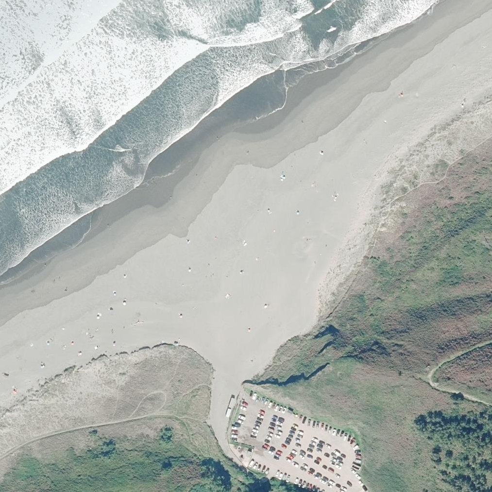 Aerial map of Playa de Requesinos