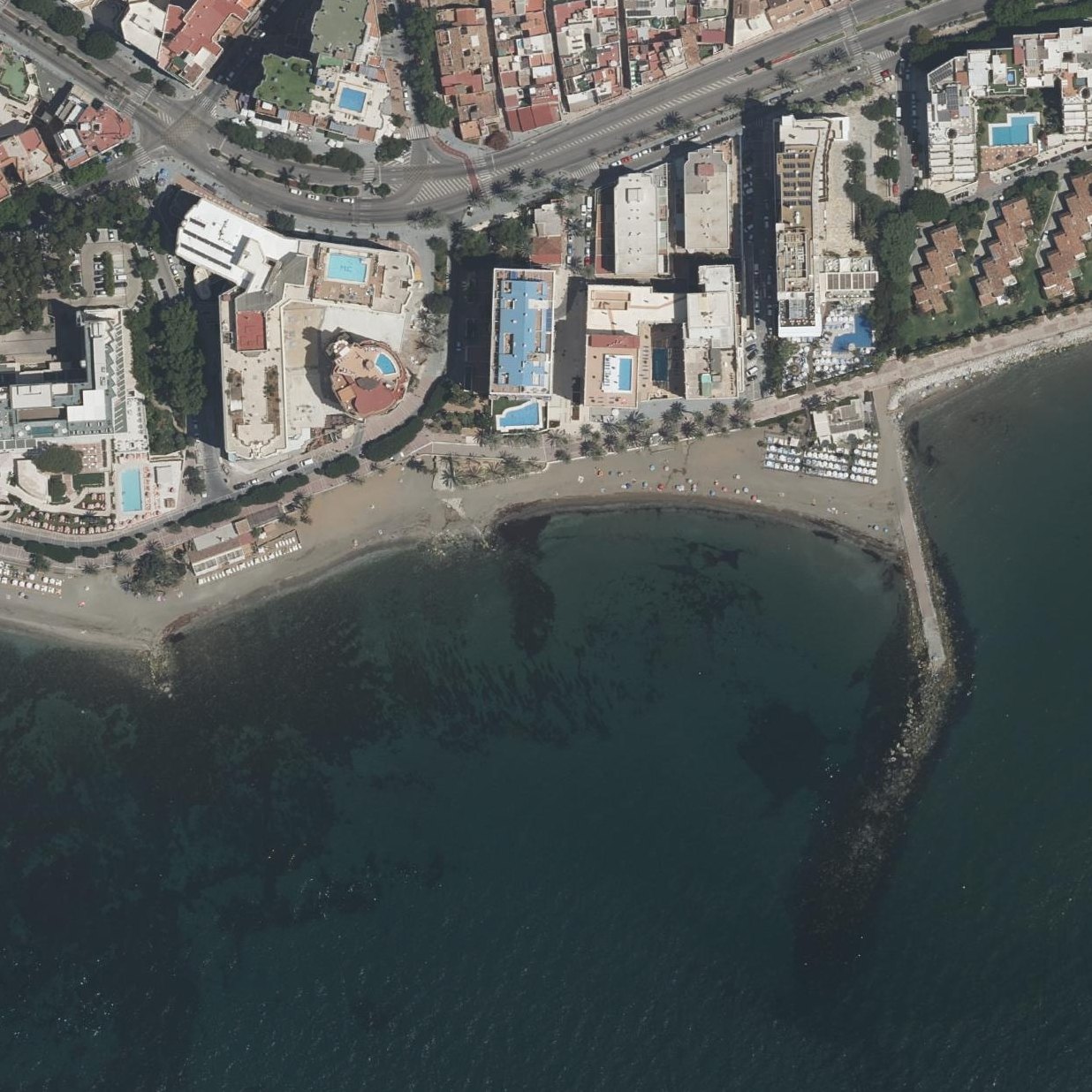 Aerial map of Playa de Rio Real