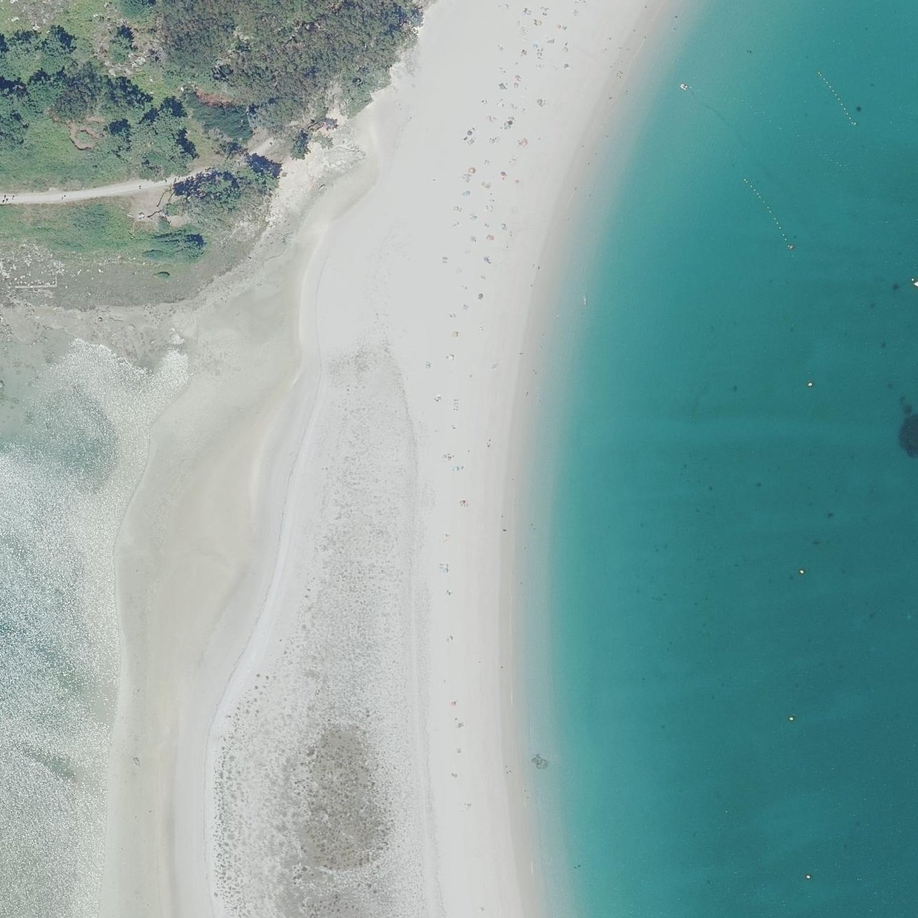 Aerial map of Playa de Roda