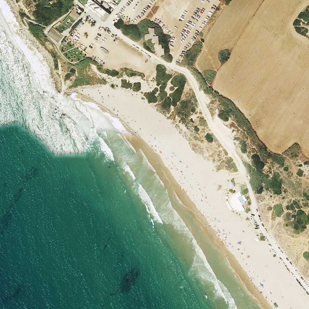 Aerial map of Playa De Roqueo