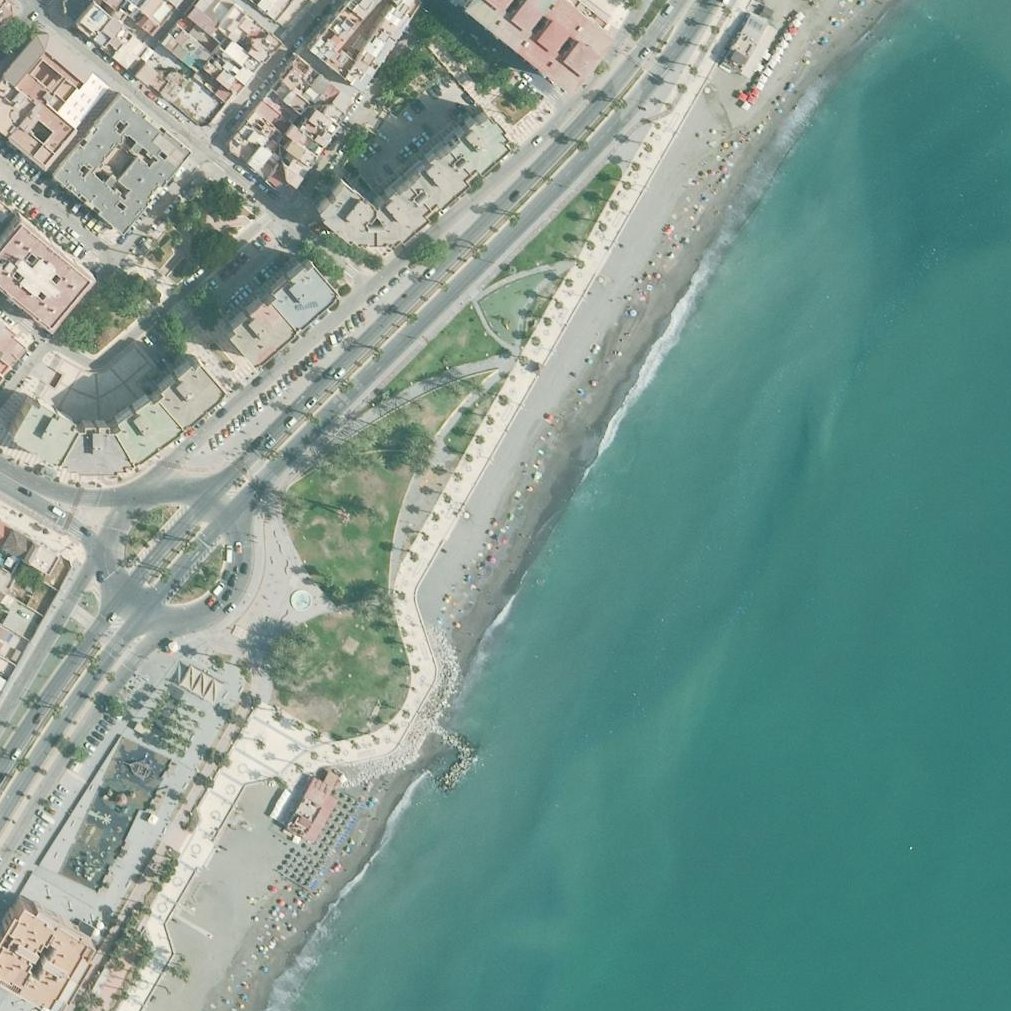 Aerial map of Playa de San Andrés