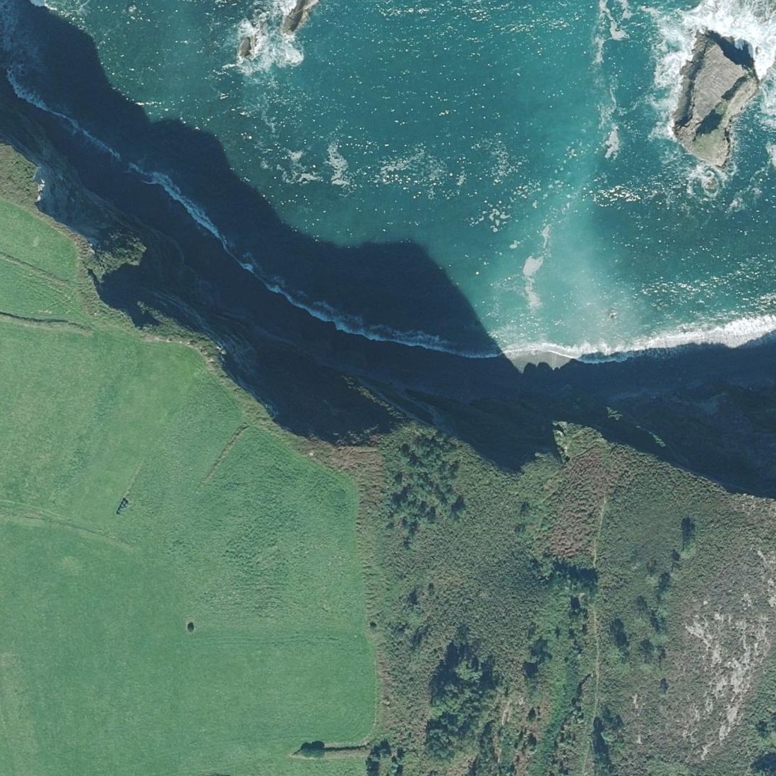 Aerial map of Playa de San Cidiello