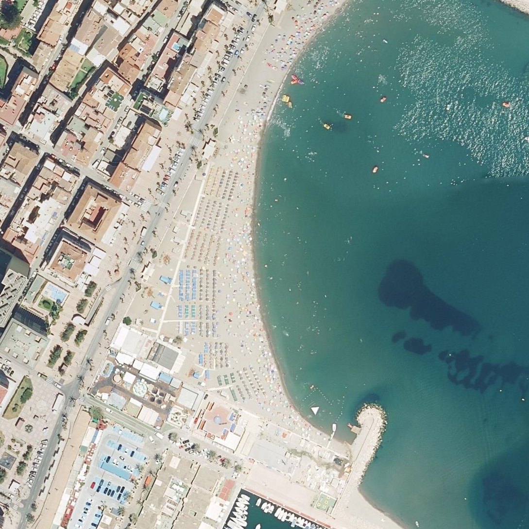 Aerial map of Playa de San Francisco