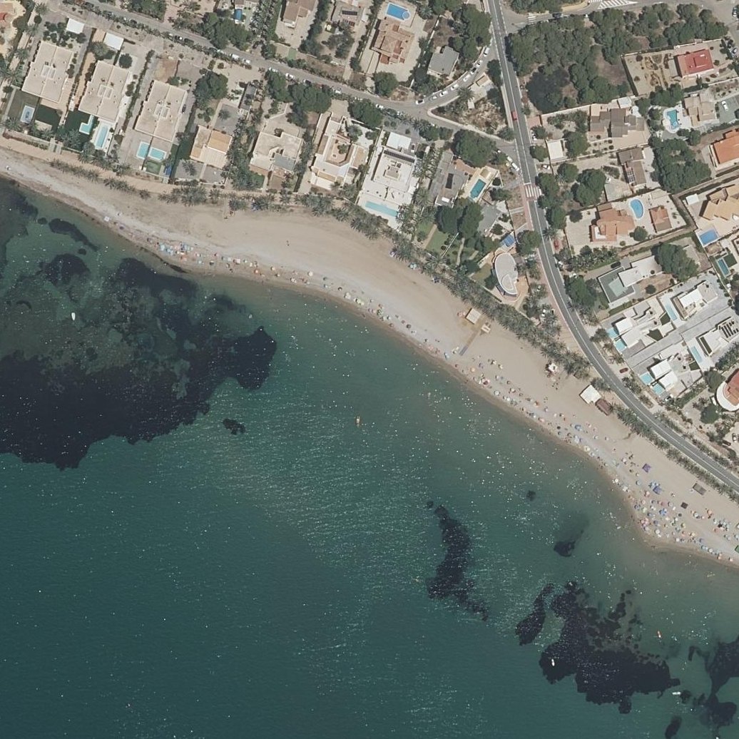 Aerial map of Playa de San Ginés