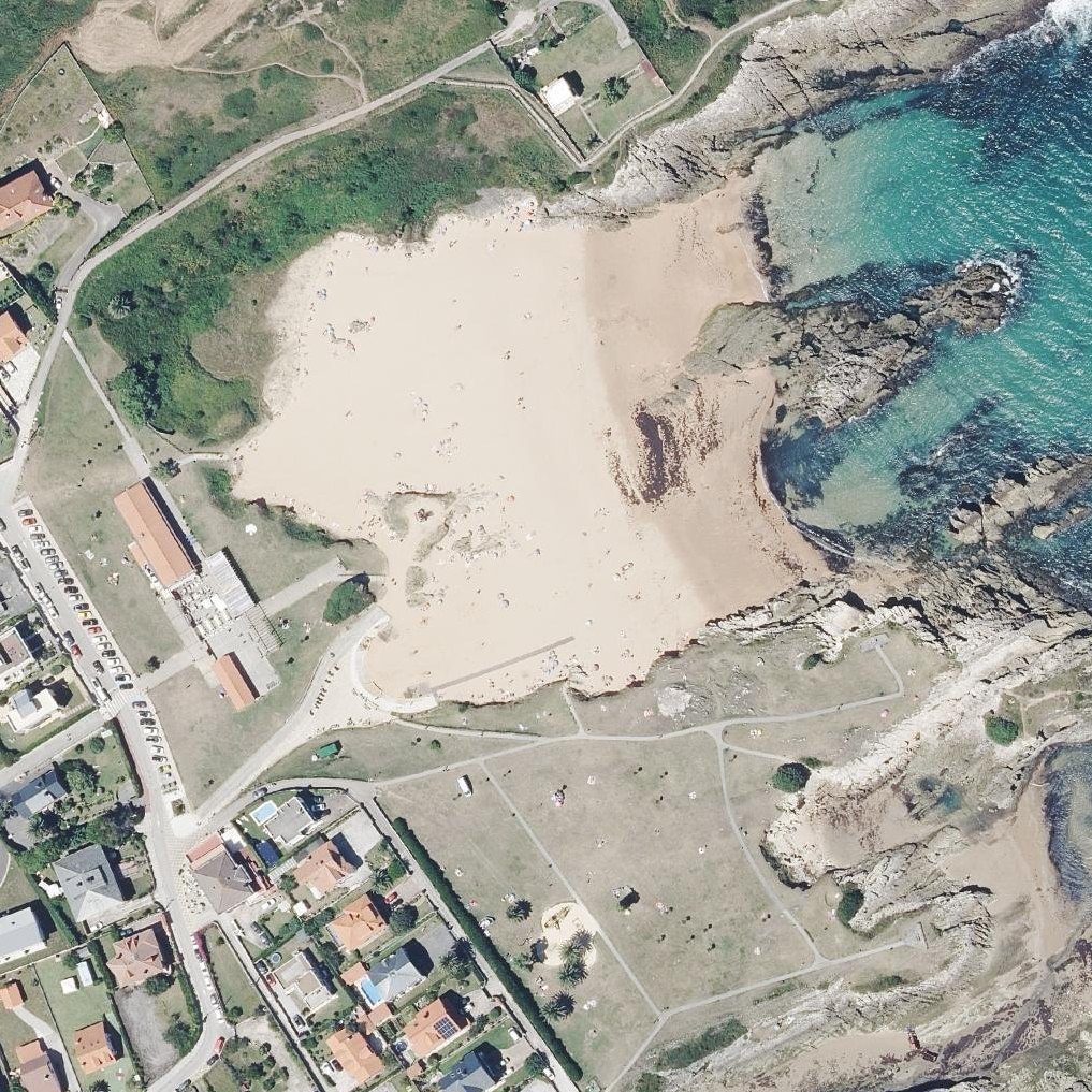 Aerial map of Playa de San Juan de la Canal