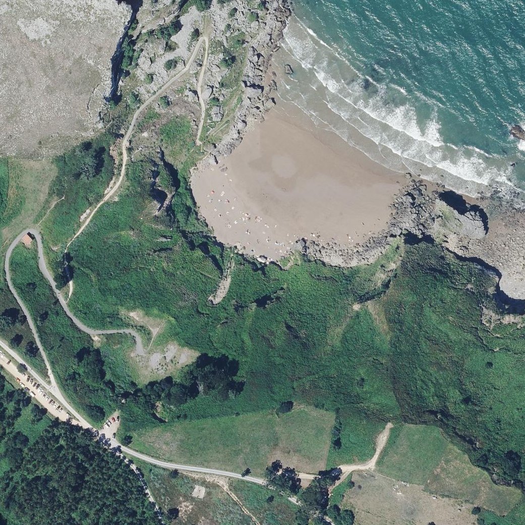 Aerial map of Playa de San Julián