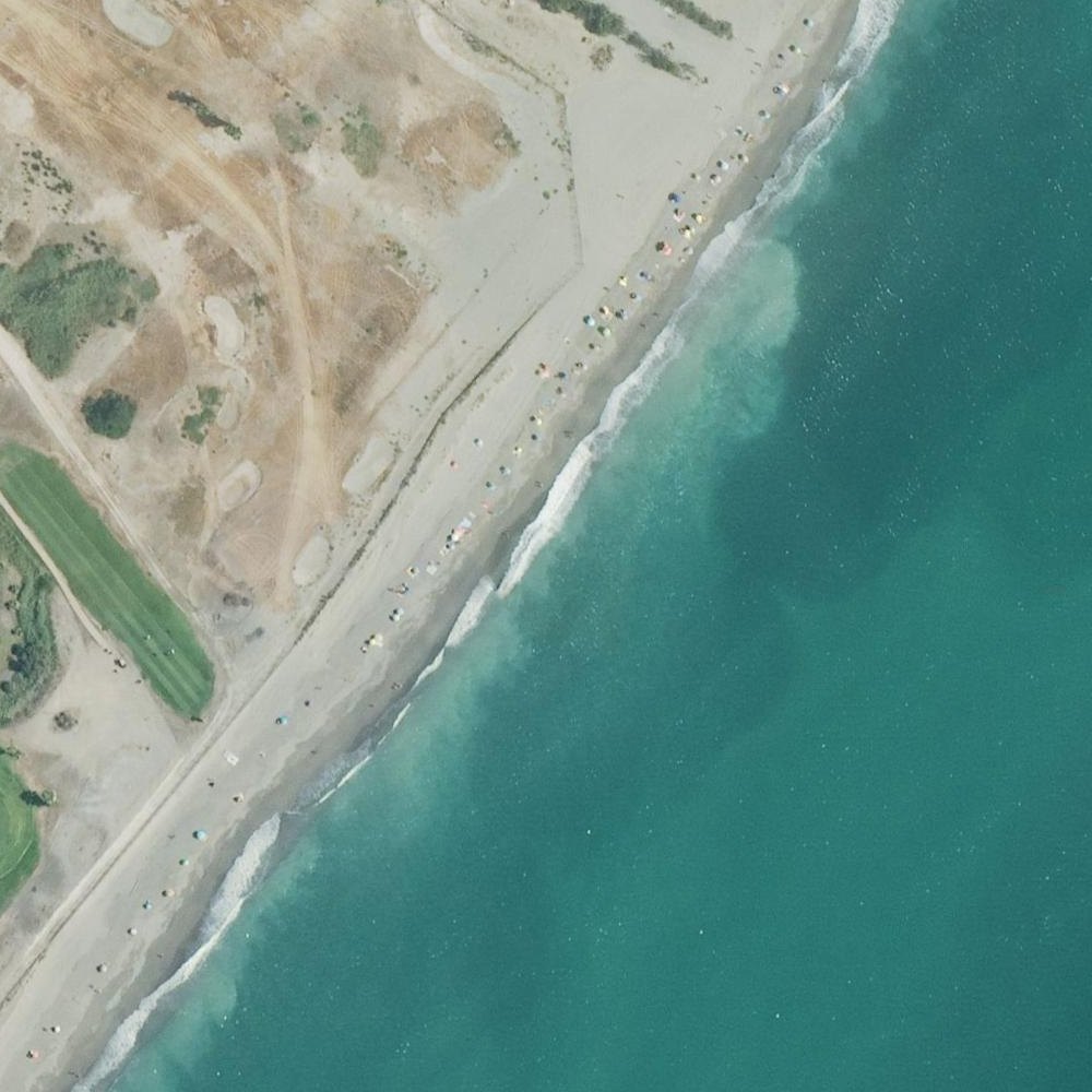 Aerial map of Playa de San Julián