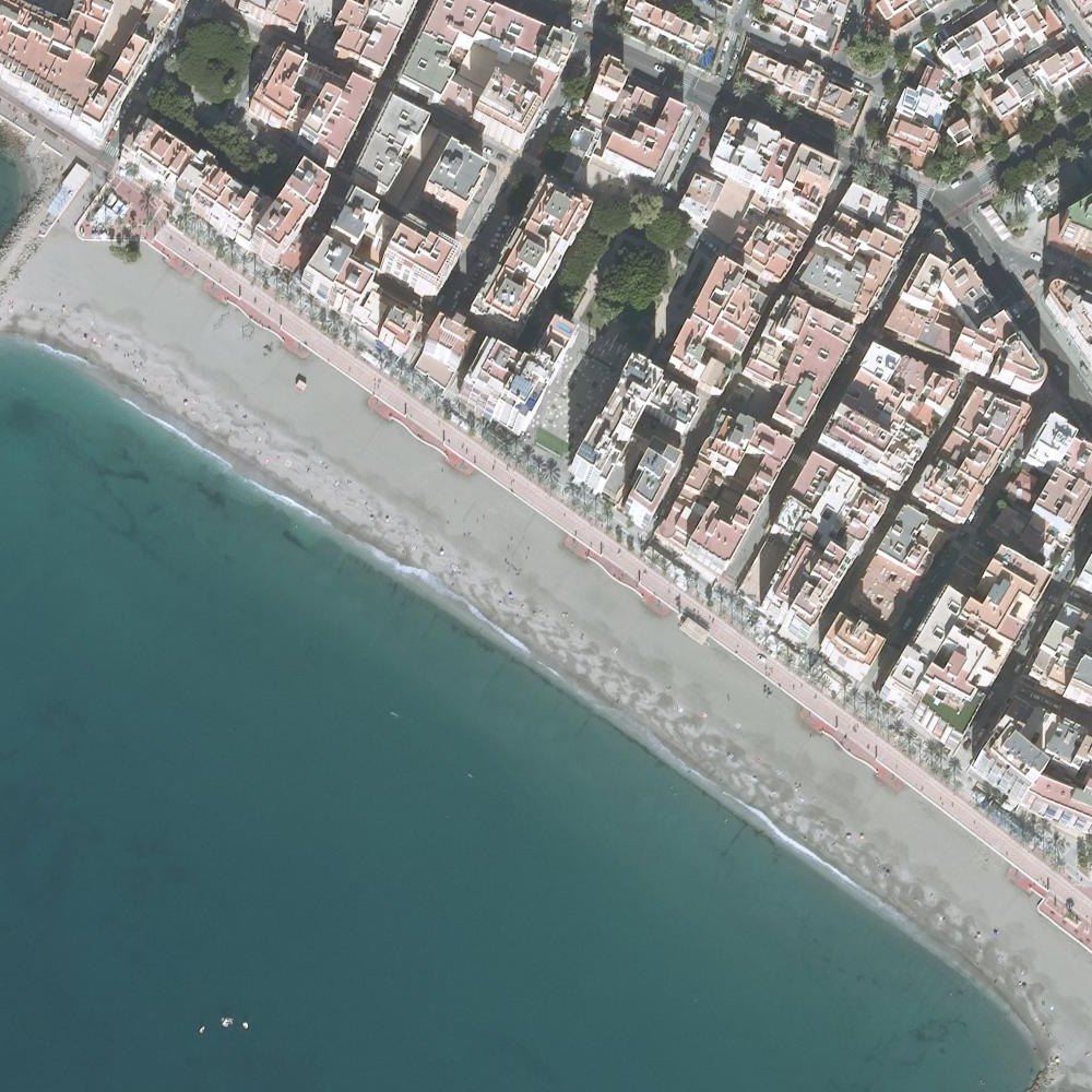 Aerial map of Playa de San Miguel