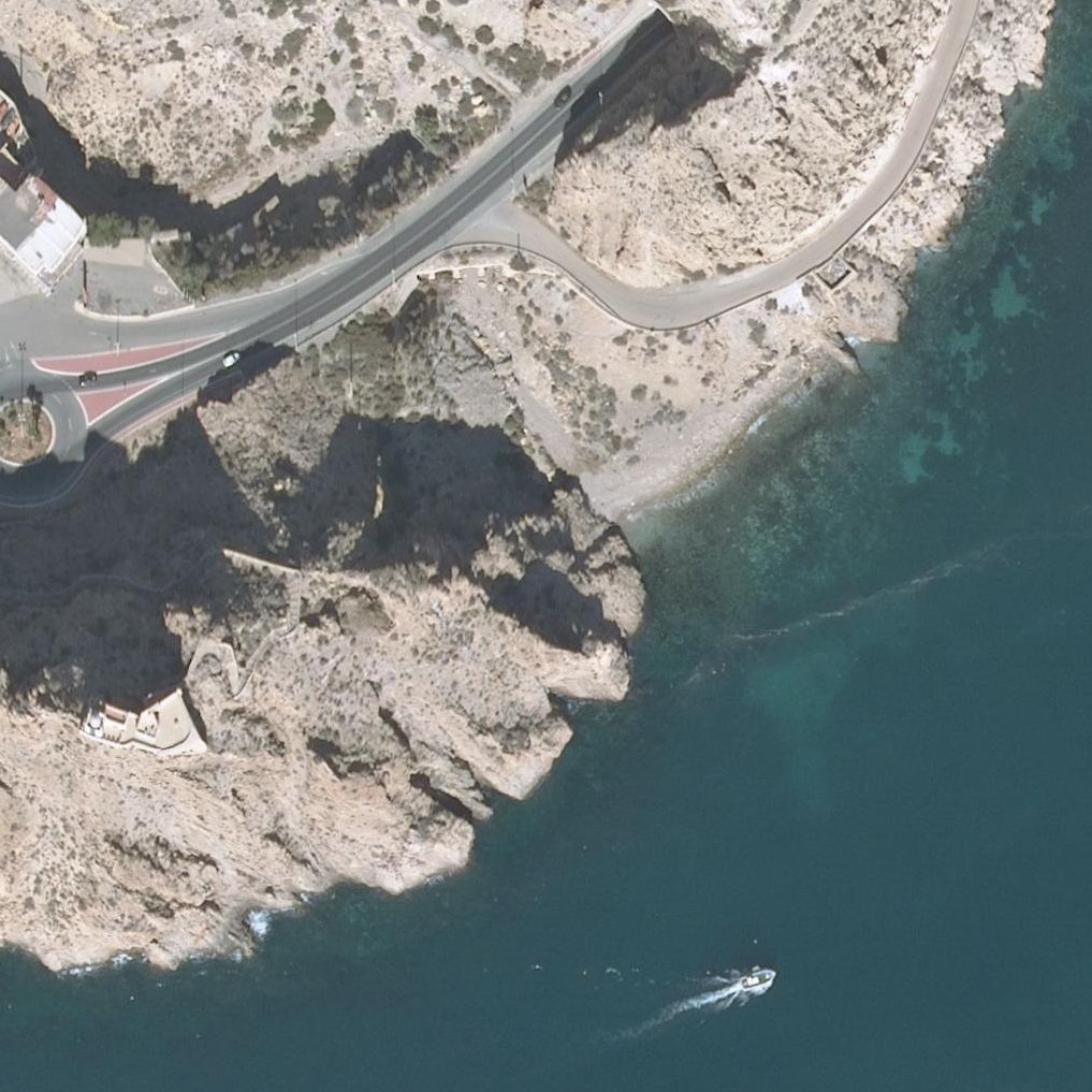 Aerial map of Playa de San Telmo