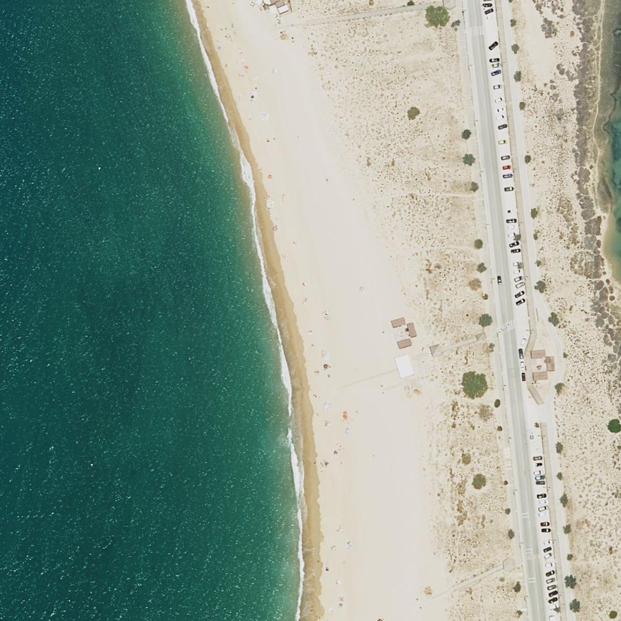 Aerial map of Playa de Sancti Petri