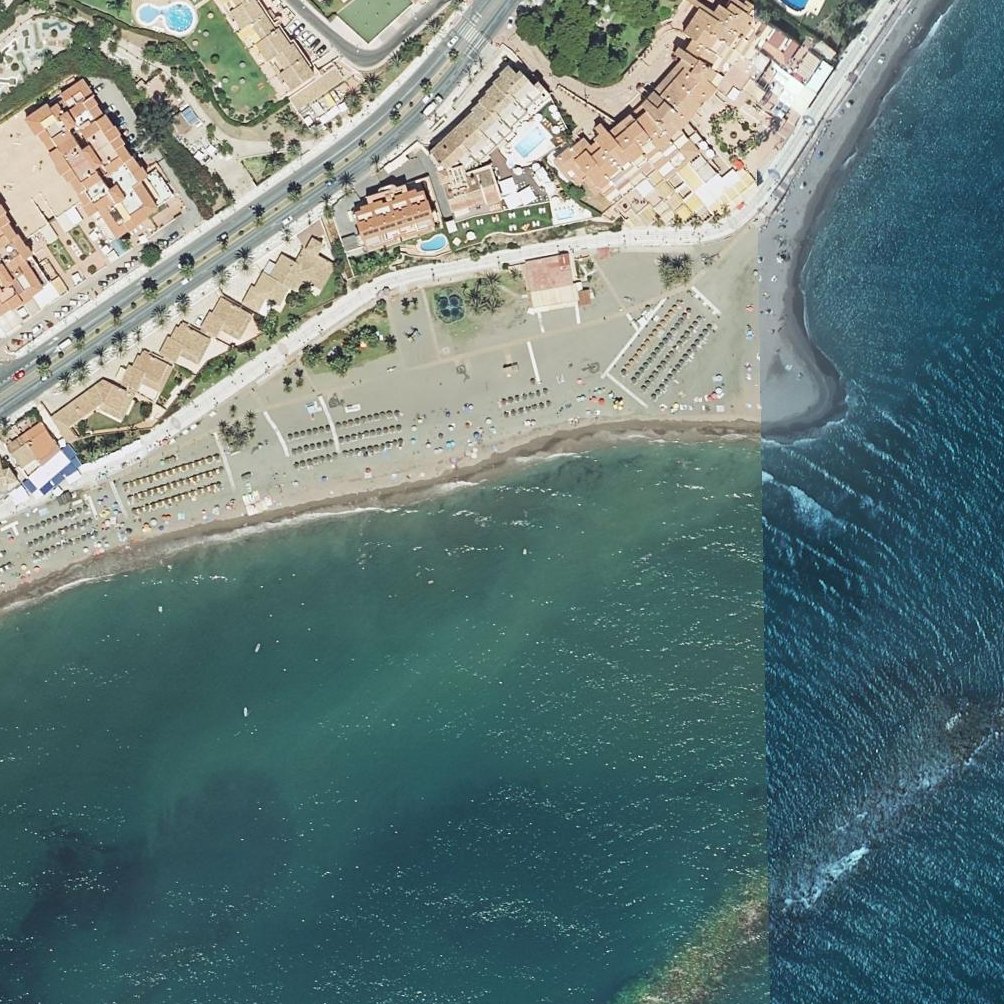 Aerial map of Playa de Santa Ana