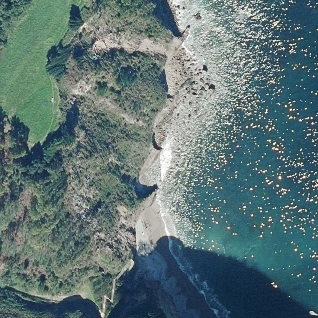 Aerial map of Playa de Santa Ana