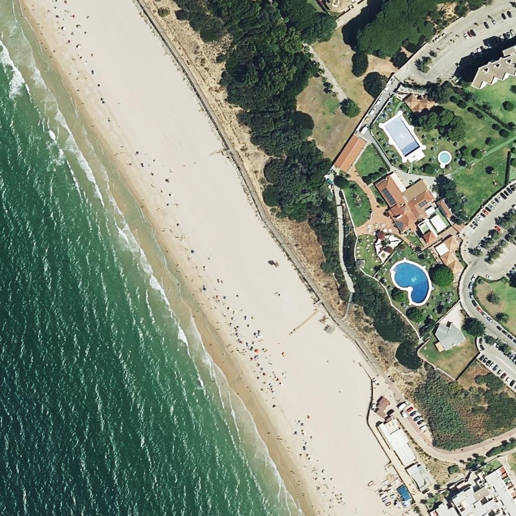 Aerial map of Playa de Santa Catalina