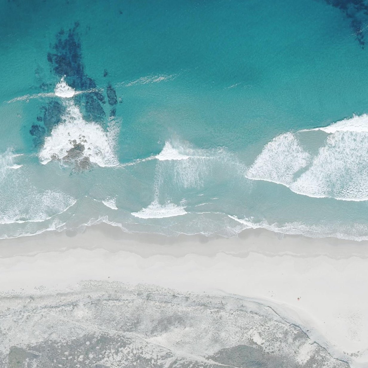 Aerial map of Playa de Santa Comba