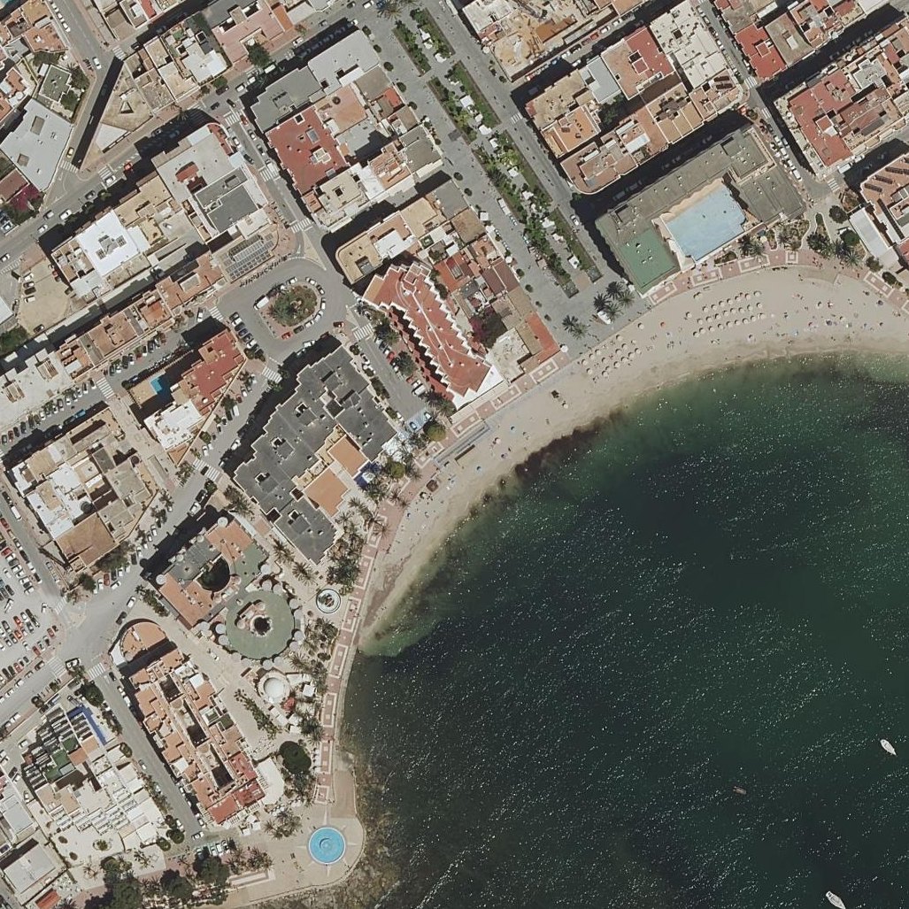 Aerial map of Playa De Santa Eulalia