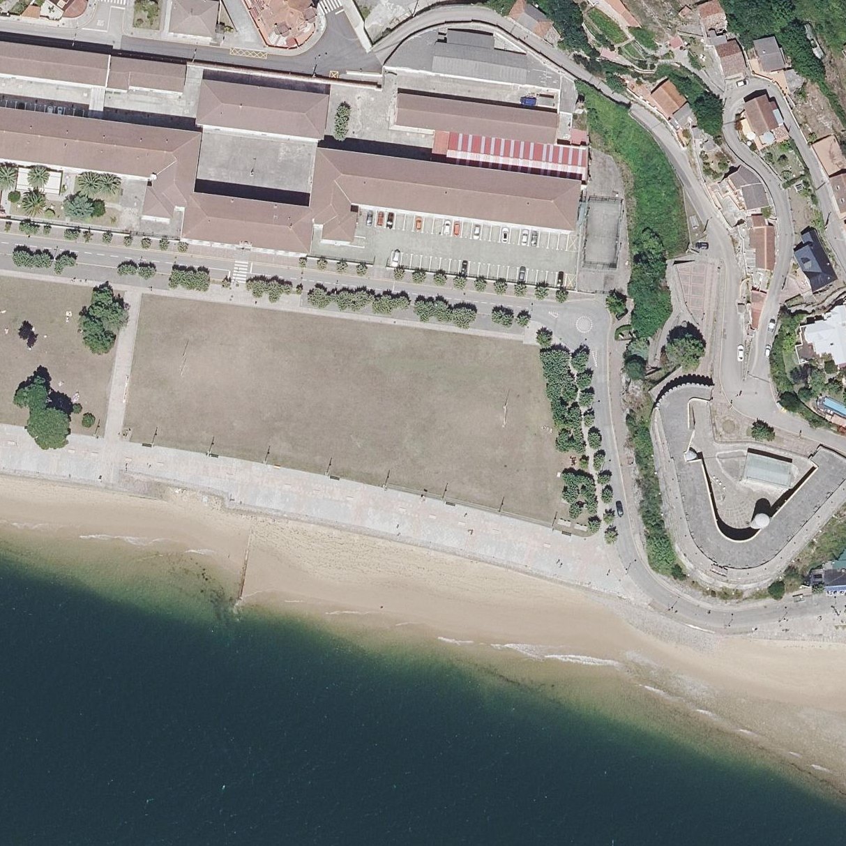 Aerial map of Playa de Santoña