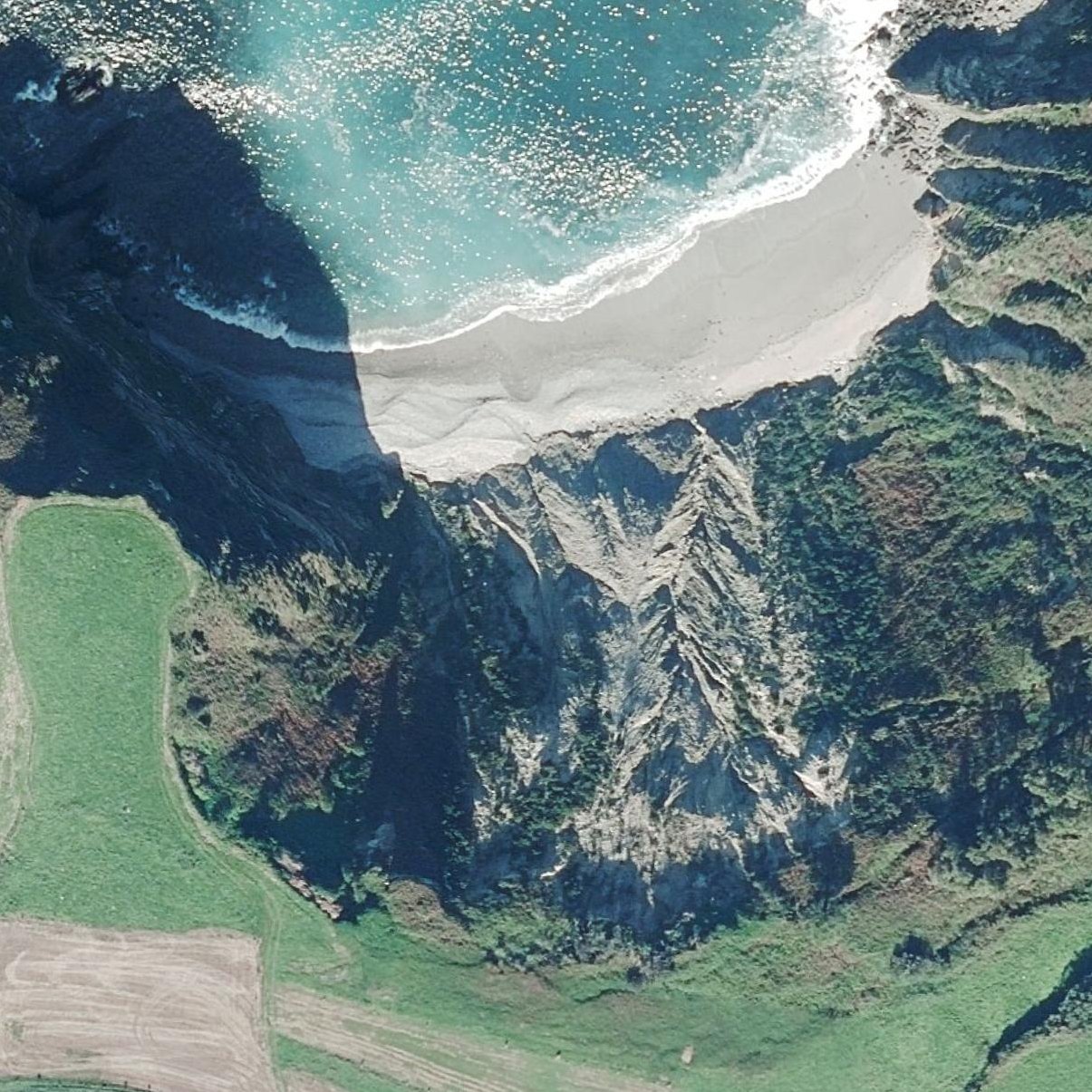 Aerial map of Playa de Sienra