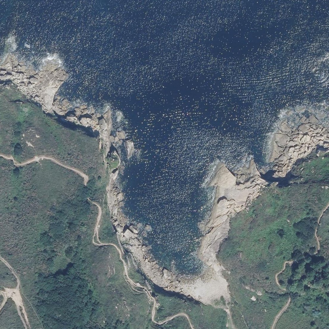 Aerial map of Playa de Sisurko