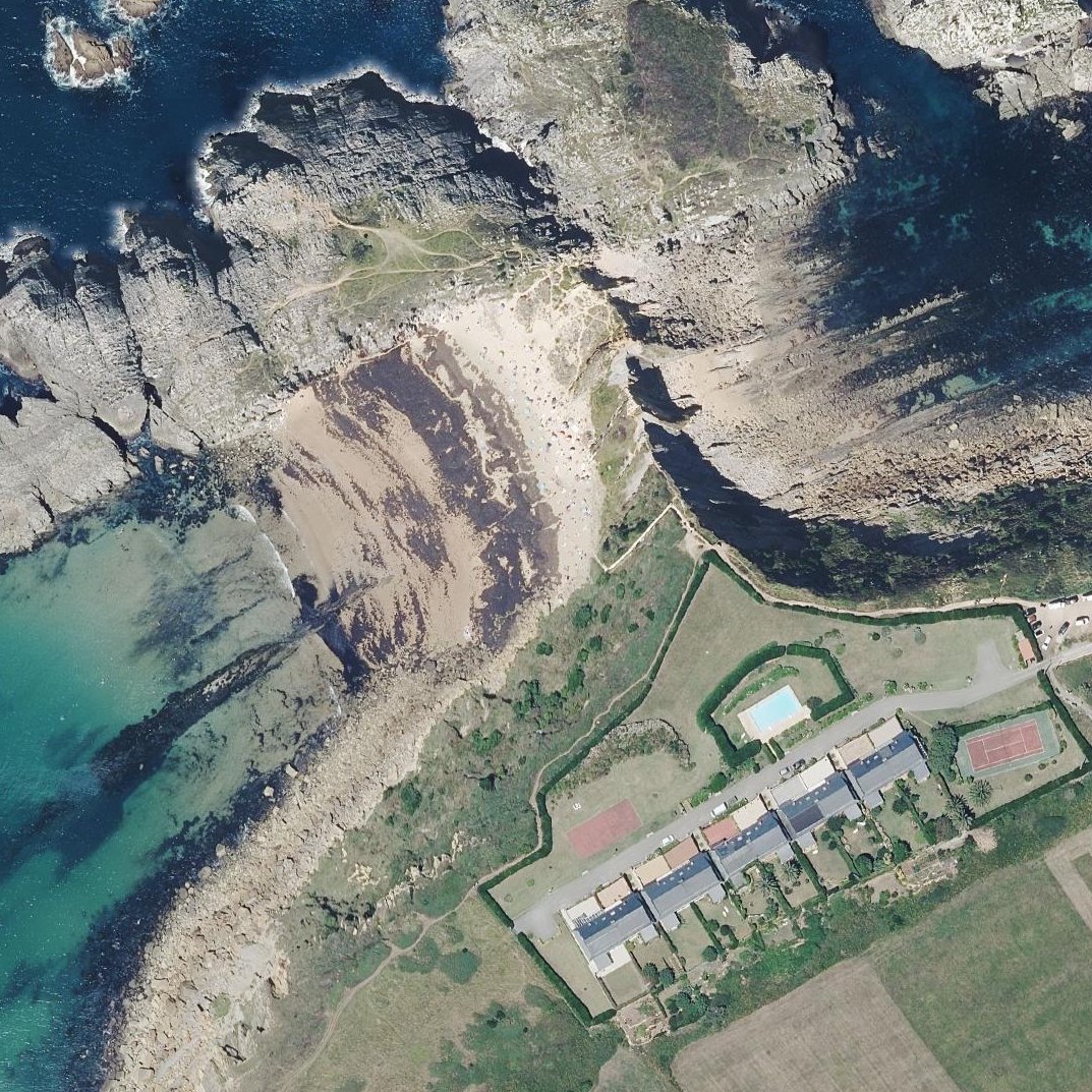 Aerial map of Playa de Somocuevas