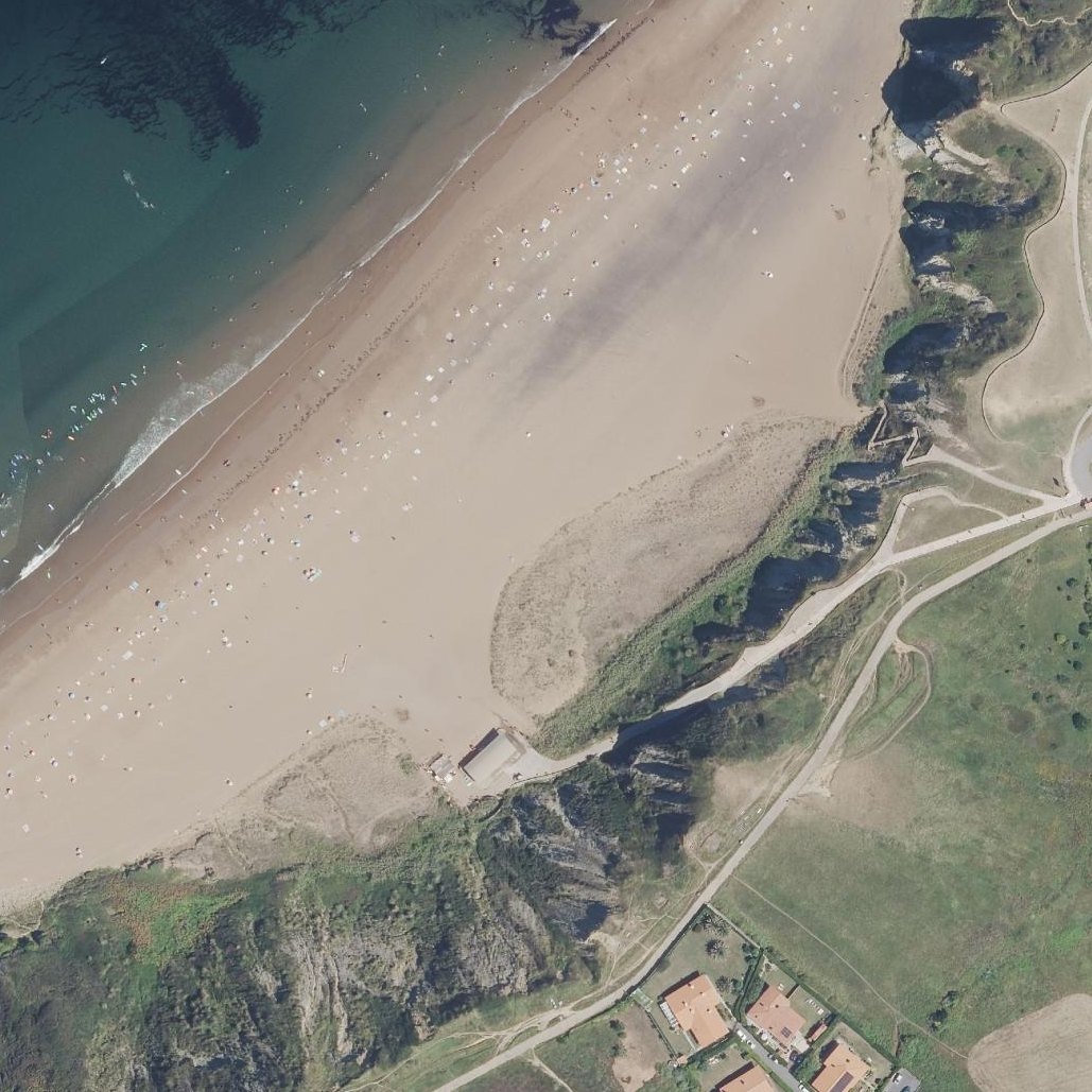 Aerial map of Playa de Sopelana